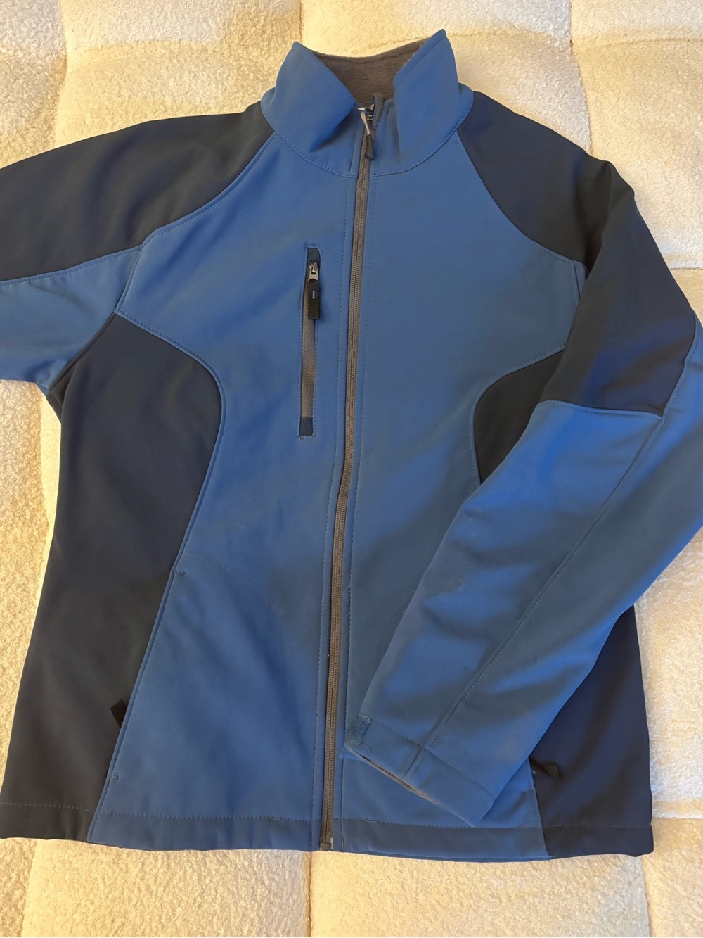 North End Fleece Lined Softshell Performance Jacket Blue Black Ladies S